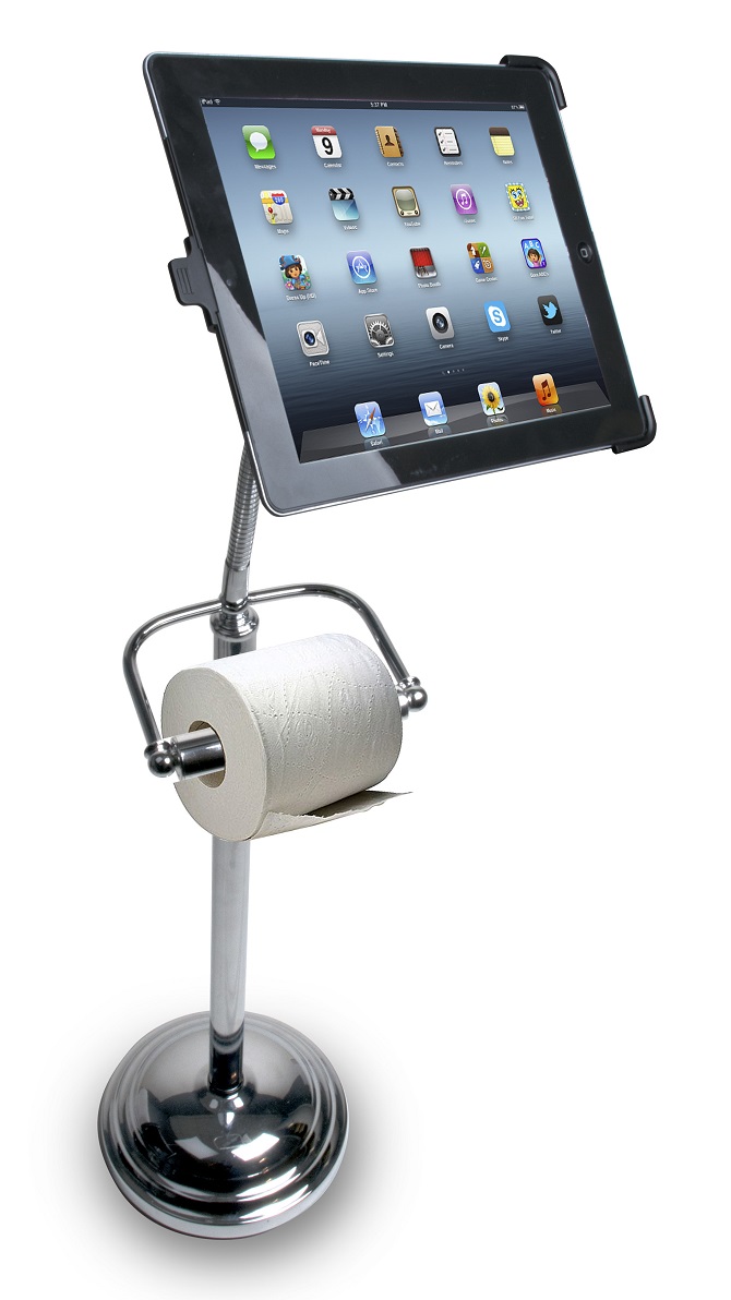 Atril iPad con portarrollos