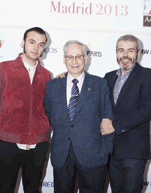 Alberto Martín, director El sastre de la luz, el sastre Antonio López Fuentes, y el modista Lorenzo Caprile