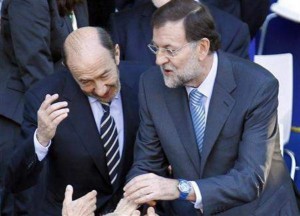 Mariano Rajoy y Alfredo Pérez Rubalcaba