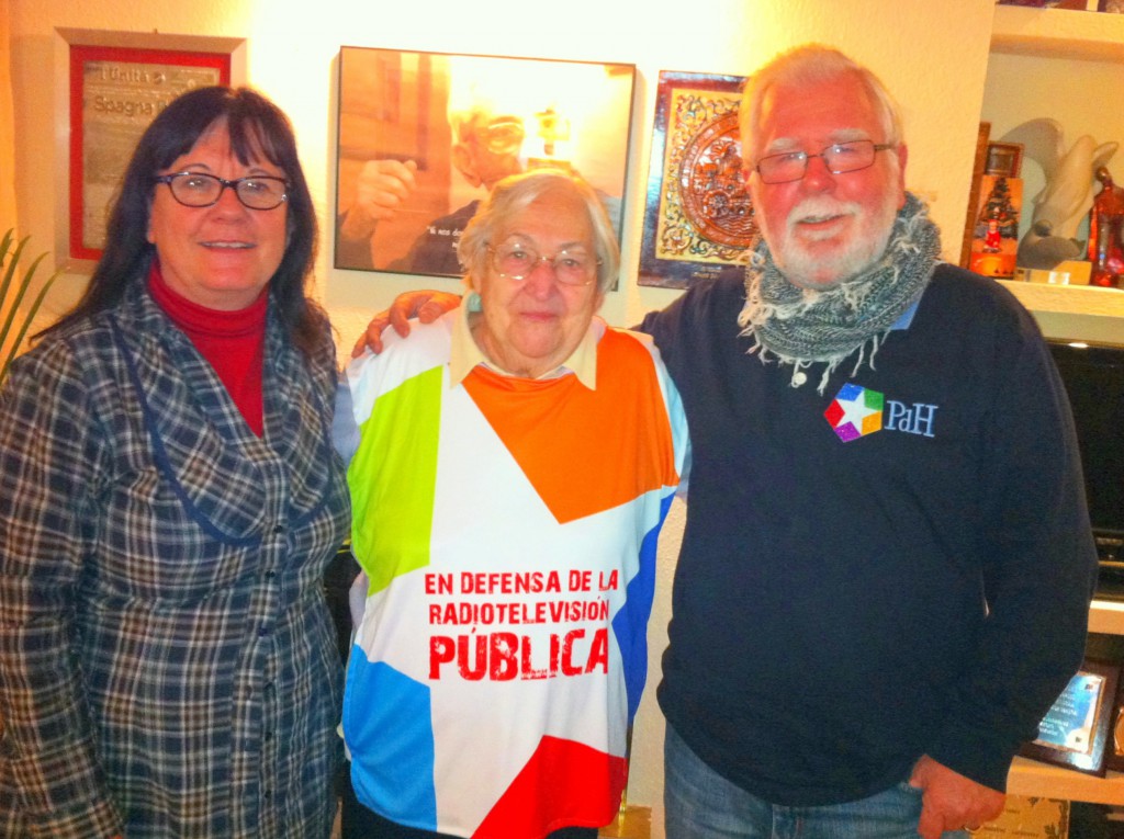 Con Josefina Samper, compañera de Marcelino Camacho e Isabel mi compañera y madre de mis hijos