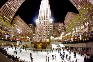 Patinando en Rockefeller