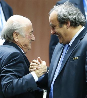 Joseph Blatter y Michel Platini