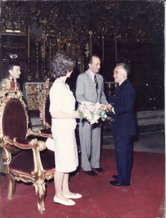 Javier Criado con los reyes Juan Carlos y Sofia, en 1992 al hacerle hermano mayor honorario de la Pasión javier criado con los reyes juan carlos y sofia, en 1992 al hacerles hermano mayor honorario de la Pasion