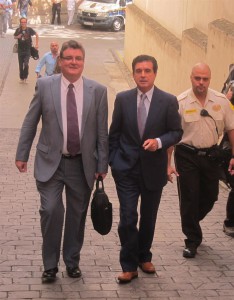 Jaume Matas con su abogado