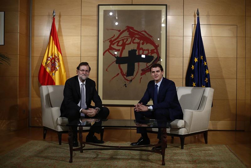 Mariano Rajoy y Alber Rivera