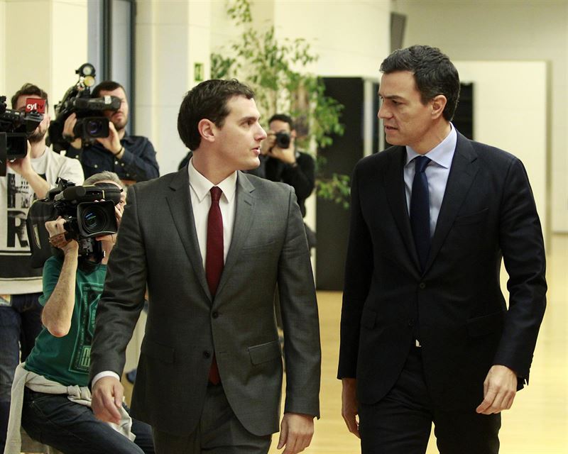 Albert Rivera y Pedro Sánchez