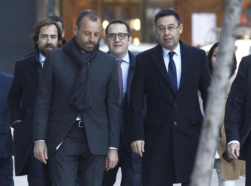 Sandro Rosell y Josep María Bartomeu