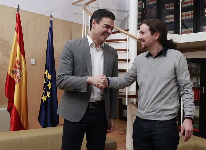 Pedro Sánchez y Pablo Iglesias