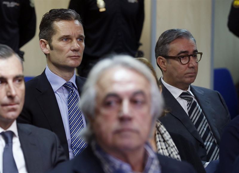 Iñaki Urdangarin y Diego Torres, en el juicio por el caso Nóos