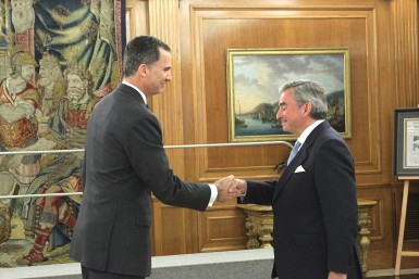 S.M.El Rey con Javier Vega de Seoane