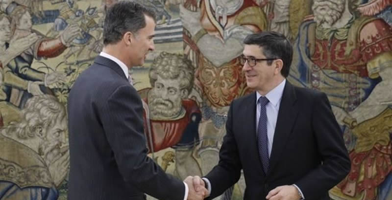 Felipe VI y Patxi López