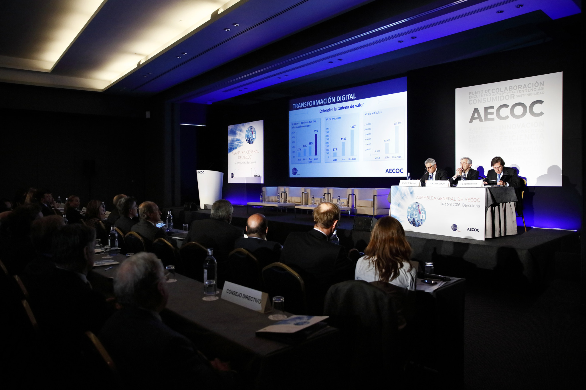 ASAMBLEA GENERAL DE AECOC 14 Abril 2016, Barcelona