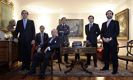 José María Ruiz Mateos y sus hijos