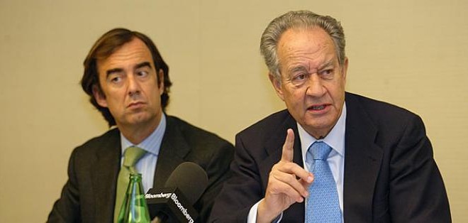 Juan Villar Mir de Fuentes junto a su padre, Juan Miguel Villar Mir