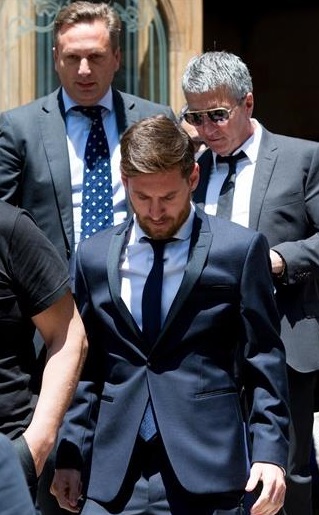 Leo Messi tras declarar por fraude fiscal