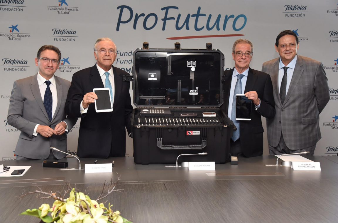 César Alierta (Fundación Telefónica) junto a Isidro Fainé (Fundación La Caixa) pres