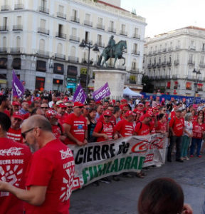Imagen de una concentración (foto: CCOO)