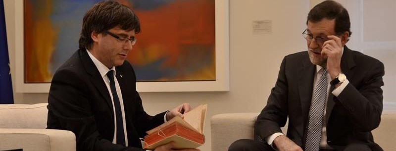 Carles Puigdemont y Mariano Rajoy