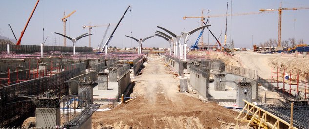 Imagen de la obras del AVE a La Meca (foto: Ineco).