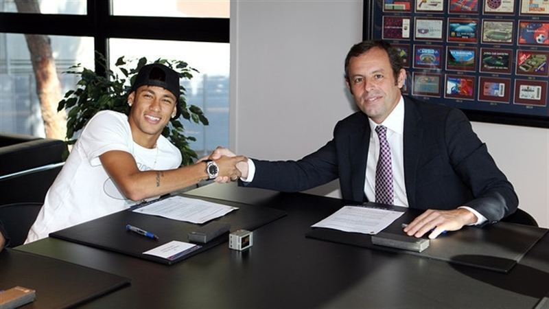 Neymar y Rosell
