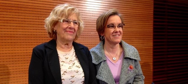 Manuela Carmena y Purificación Causapié