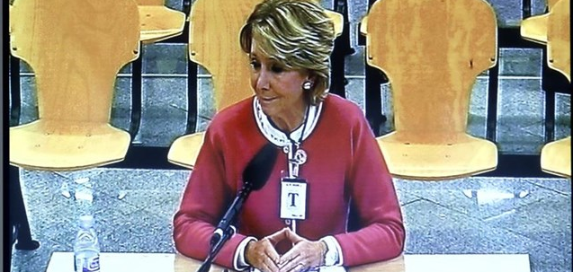 Esperanza Aguirre declara como testigo en el juicio por la Gürtel