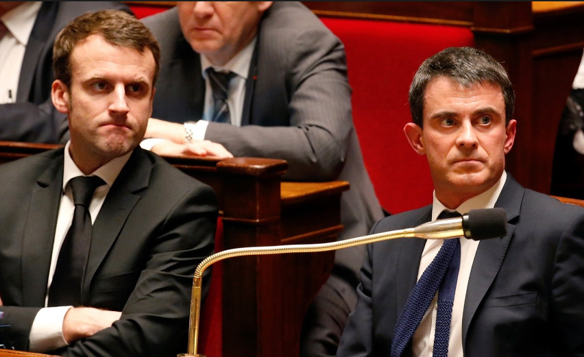 Macron y Valls