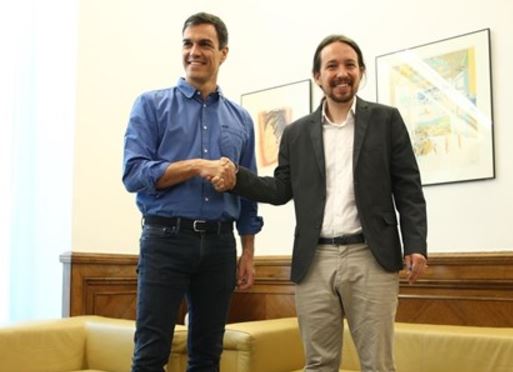 Pedro Sánchez y Pablo Iglesias