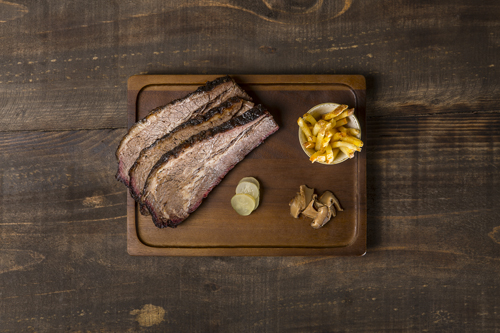 Brisket con guarnición