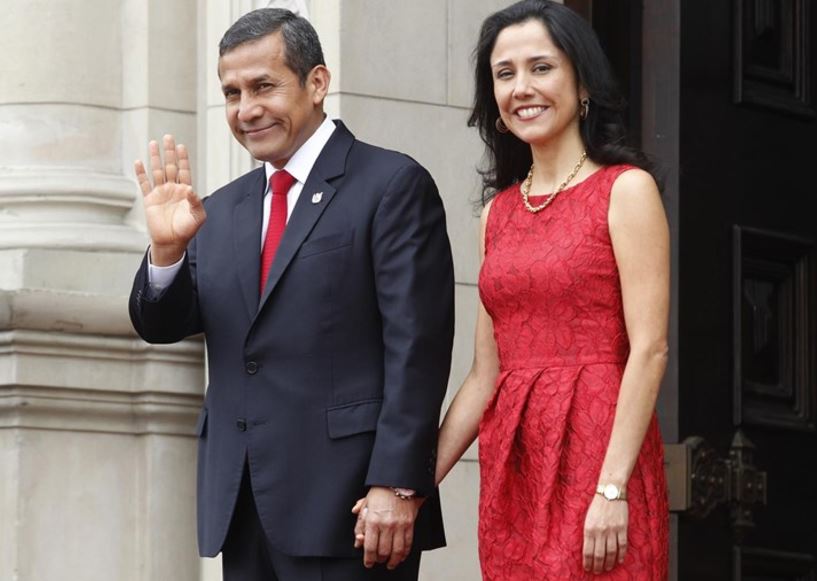 Ollanta Humala y su esposa, Nadine Heredia