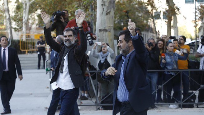 Jordi Sànchez y Jordi Cuixart