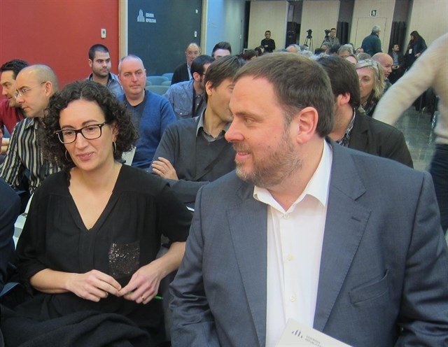 Oriol Junqueras y Marta Rovira