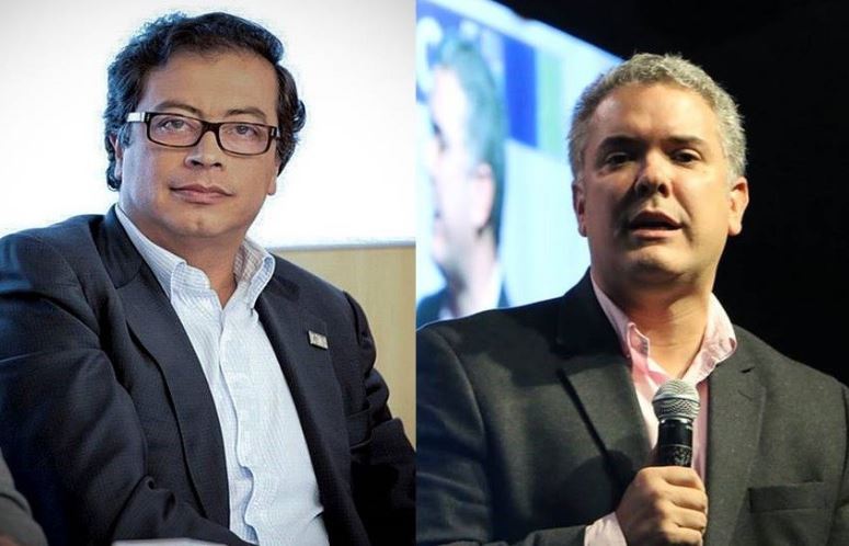 Gustavo Petro e Iván Duque