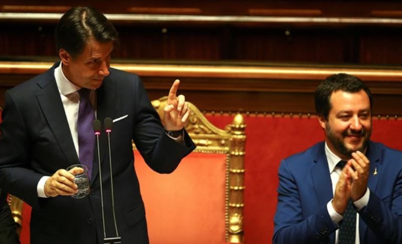 Giuseppe Conte y Matteo Salvini