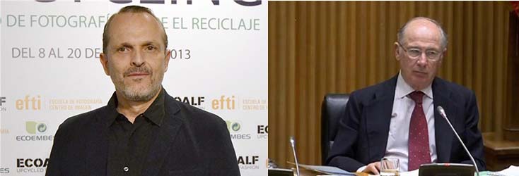 Miguel Bosé y Rodrigo Rato