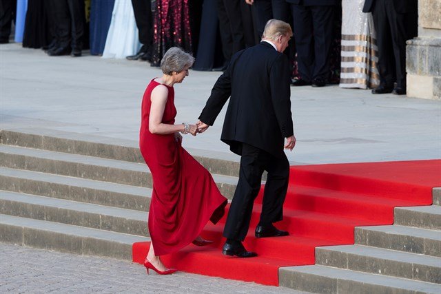 Theresa May y Donald Trump