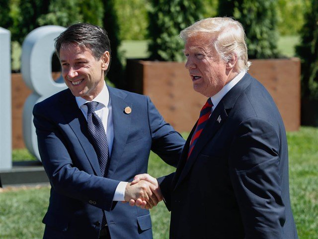 Donald Trump y Giuseppe Conte