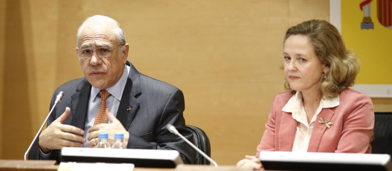 Ángel Gurría y Nadia Calviño
