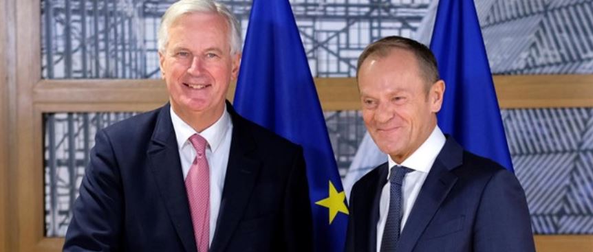 Donald Tusk y Michel Barnier