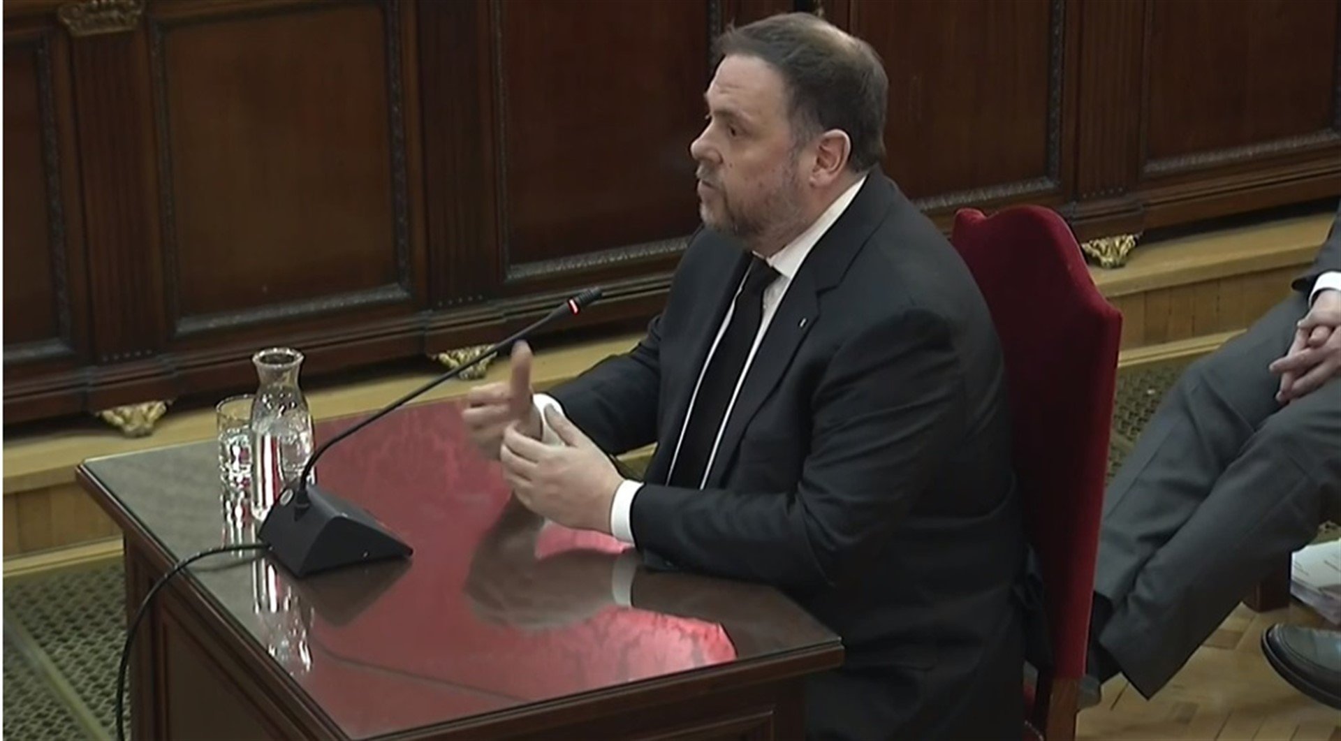 Oriol Junqueras en su declaración en el Tribunal Supremo