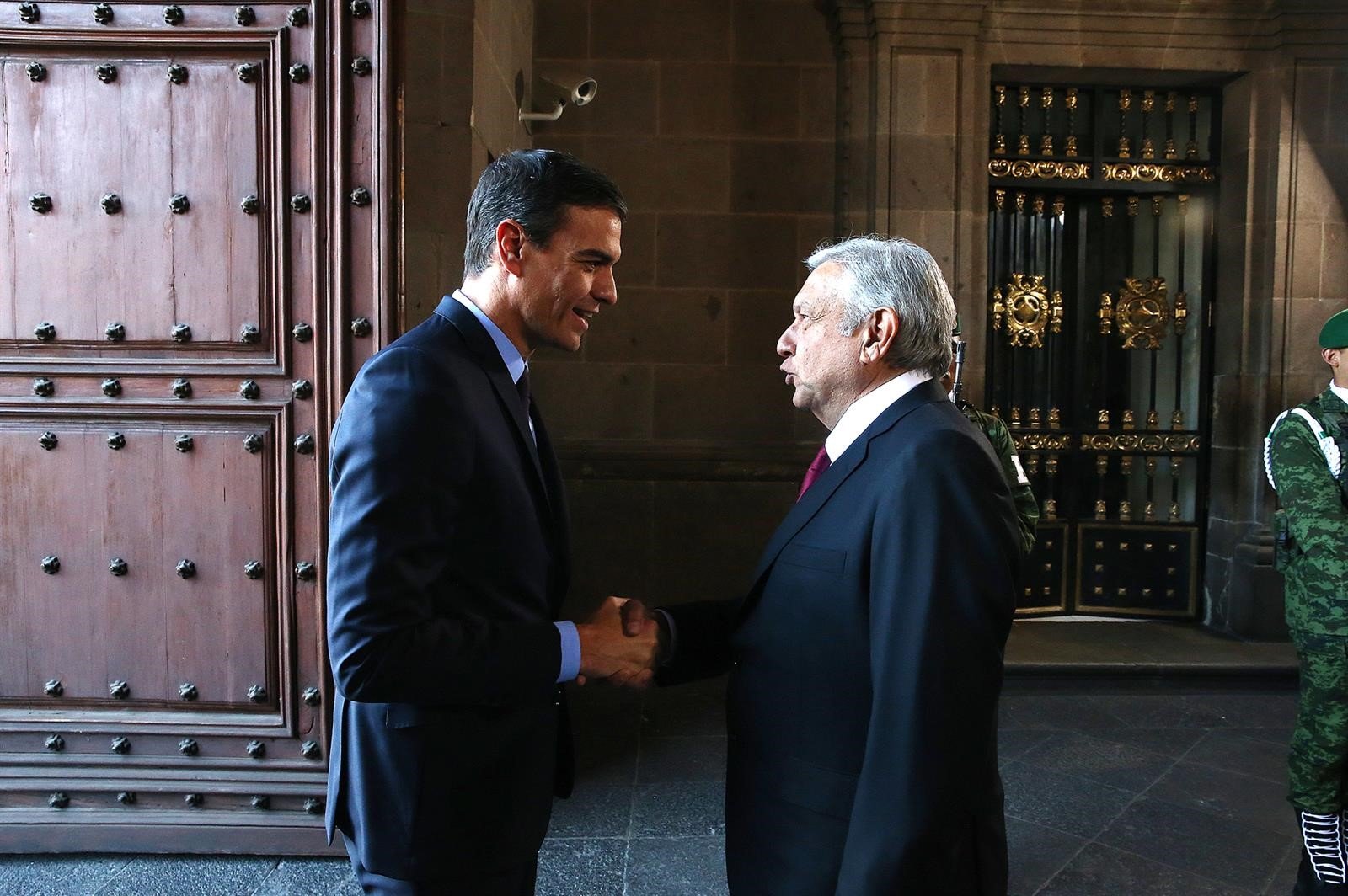 Pedro Sánchez y Andrés Manuel López Obrador