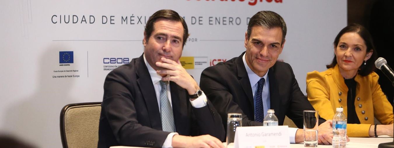 Antonio Garamendi y Pedro Sánchez en una foto de archivo