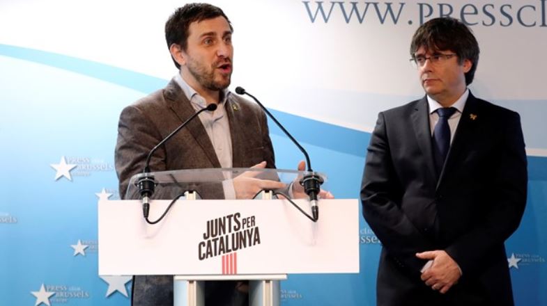 Carles Puigdemont y Toni Comín