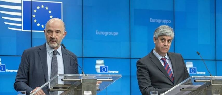 Pierre Moscovici y Mário Centeno