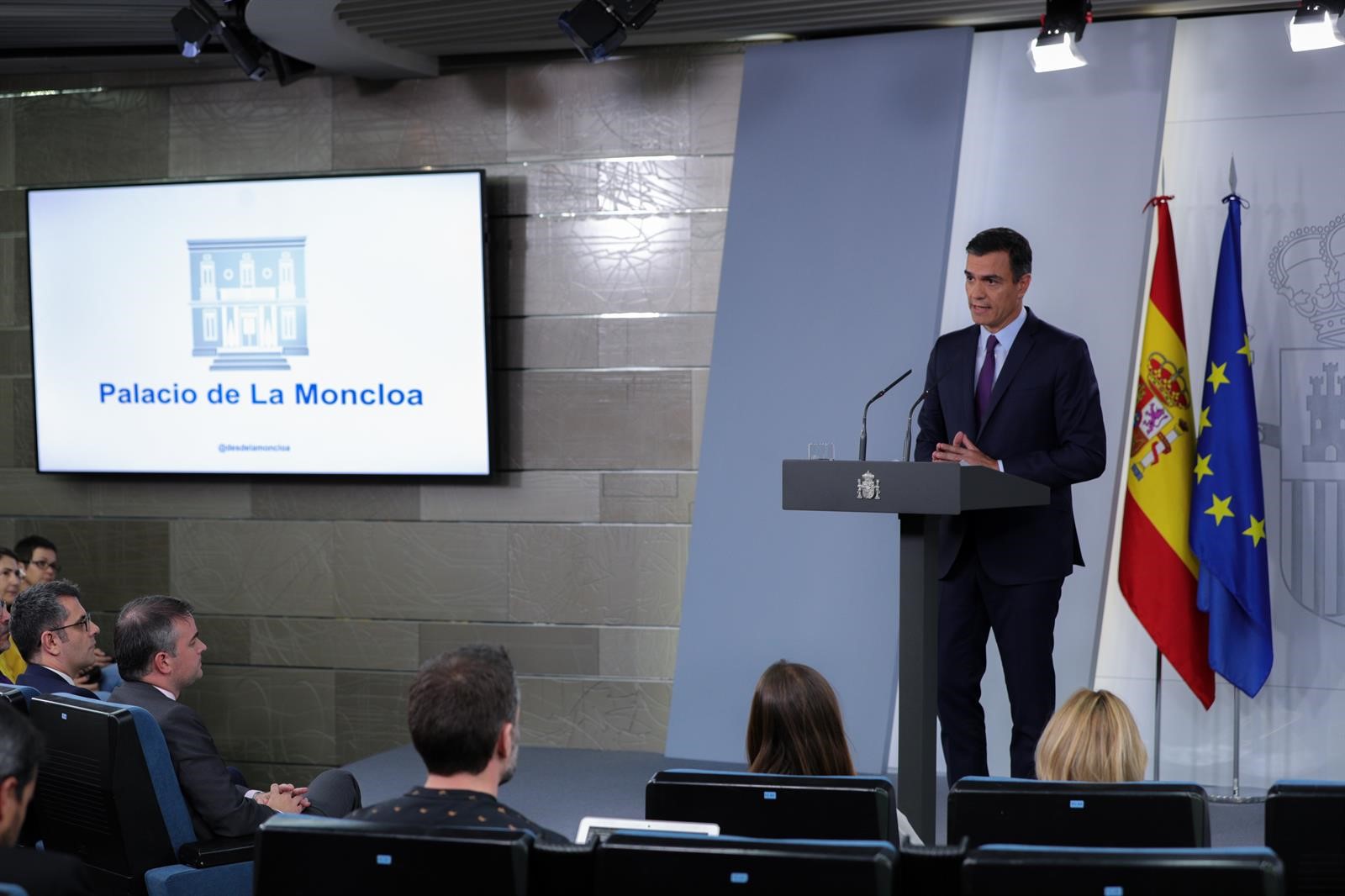 Pedro Sánchez en Moncloa