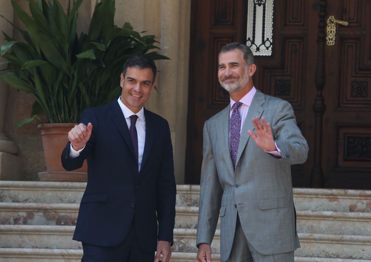 Felipe VI y Pedro Sánchez en MariventFelipe VI y Pedro Sánchez en Marivent