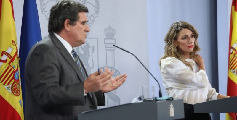 José Luis Escrivá y Yolanda Díaz