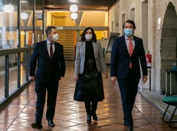 Emiliano García-Page, Isabel Díaz Ayuso, Alfonso Fernández Mañueco