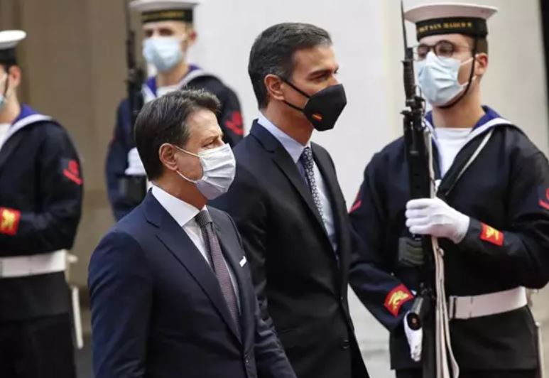 Pedro Sánchez y Giuseppe Conte