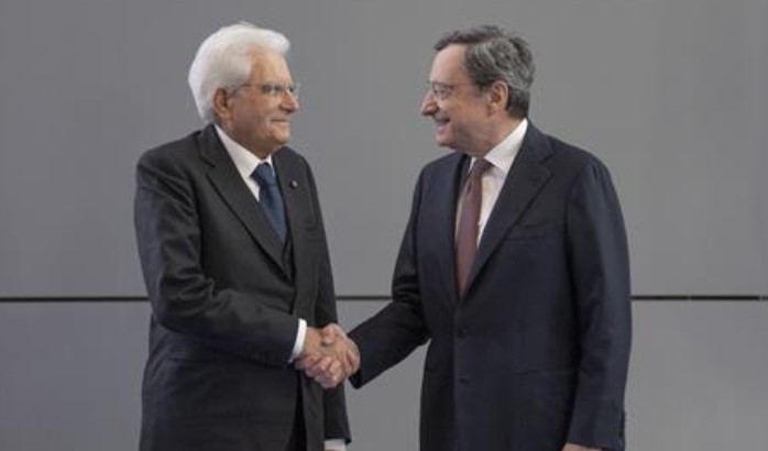 Sergio Mattarella y Mario Draghi